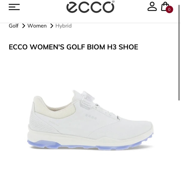 ECCO WOMEN'S GOLF TENNIS BIOM H3 SHOE size 7-7.5 - Picture 2 of 7